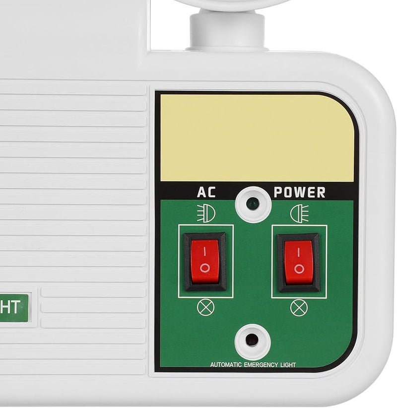 White Emergency Light Wall Mount Exit Lighting 12 Hour Battery Backup Safe Easy Install for Home Office Commercial Use - Image 4