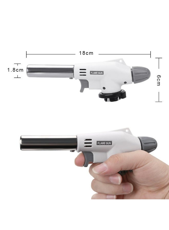 BBQ TIME Flame Gun Butane Blow Torch Lighter | Adjustable Flame Gas Torch | Portable Kitchen Flame Gun for Cooking, BBQ, Baking, Welding & DIY Use - Image 2