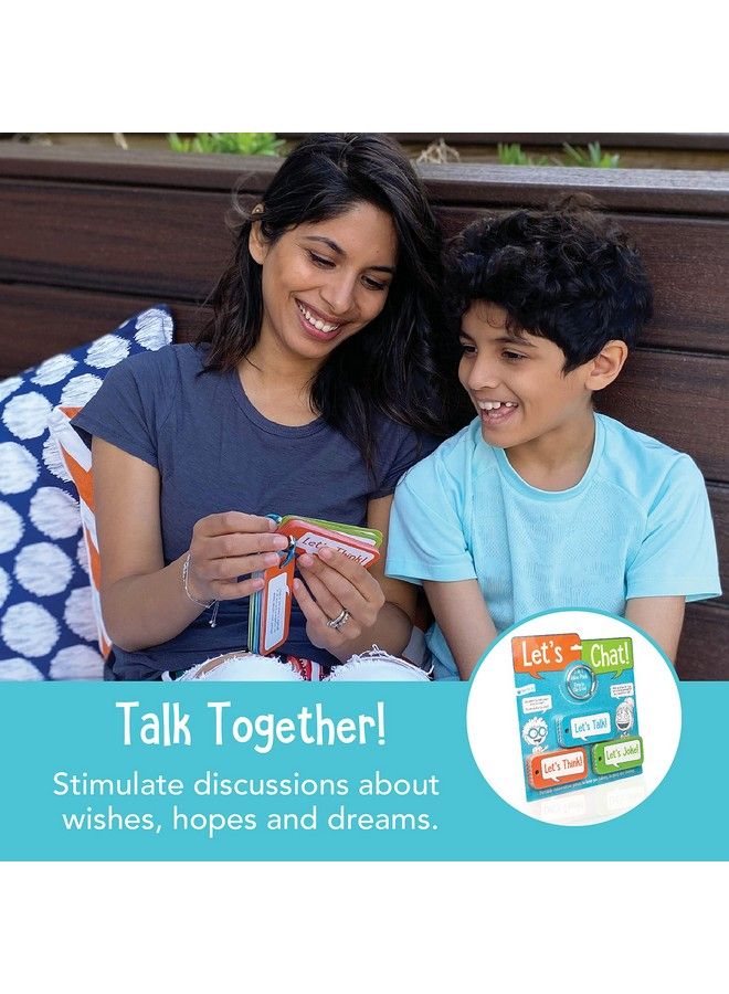 Let’S Chat 31 Conversation Starters Cards For Kids, Grab And Go Travel Card Games In Car, Airplanes, Talk, Think, Joke Cards Ages 4+ - Image 5