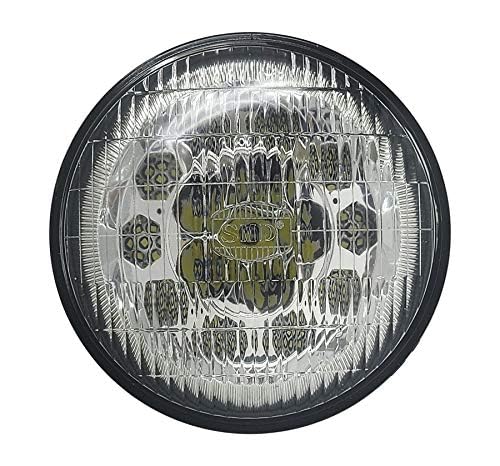 SMD 7 Inch led GLASS Headlight Round, ORIGINAL CLASSIC LOOK OEM Conversion Chrome pair - Image 5