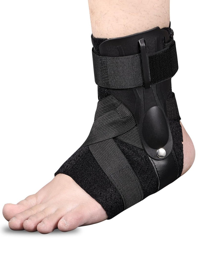 Generic Ankle support,ankle stability support,lace-up ankle support,suitable for running,basketball,volleyball,rehabilitation training(L)  - Image 1