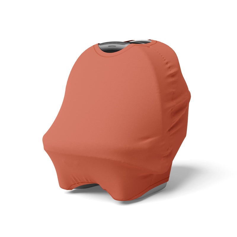 Natemia 4 in 1 Baby Car Seat Cover MultiFunctional Stretchy Soft Canopy Nursing Shopping Cart High Chair Cover