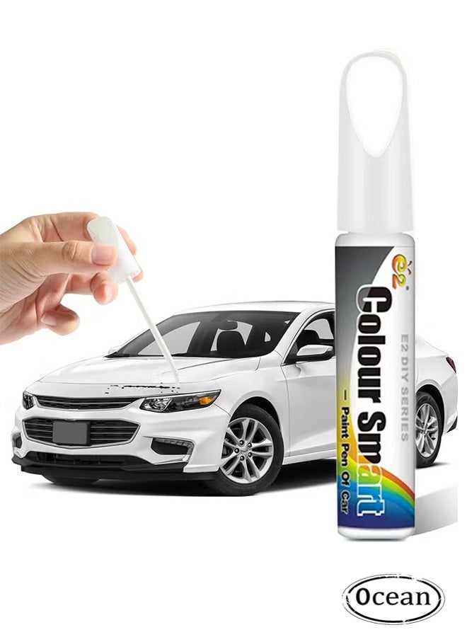 Ocean Car Scratch Remover, Car Scratch Repair, Car Accessories Car Deep Scratch Remover, Scratch Remover for Vehicles, Universal Car Touch Up Paint for Deep Scratches, 12ml (White)  - Image 1