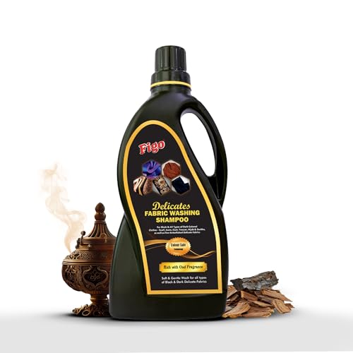 Figo Delicate Fabric Washing Shampoo-1 ltr Liquid detergent | Indias First Oud Fragrance Fabric Care| Color Care Suitable for Top-Load & Front Load & Bucket wash. - Image 1