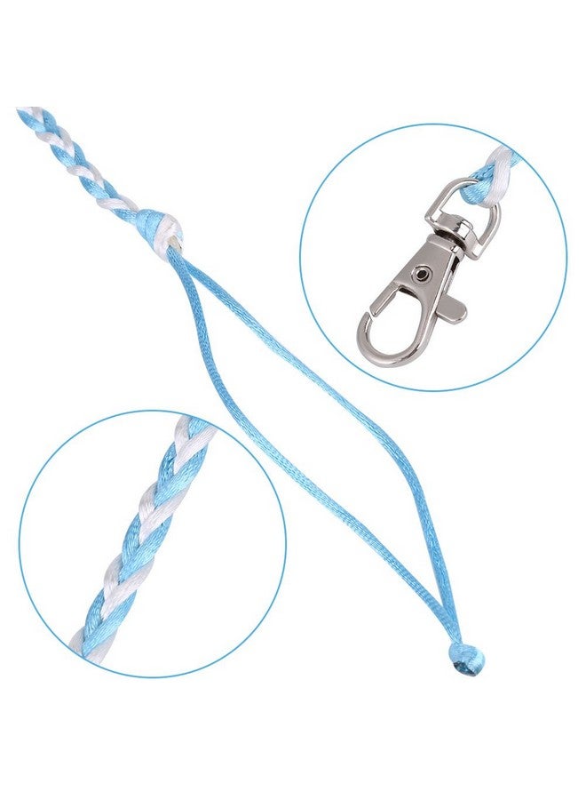 فديت سترة سنجاب من Fdit Pet، سترة كرتونية مع مقود لحيوان النمس، سنجاب شينشيلا، حيوانات صغيرة للمشي (أزرق فاتح) - Image 5