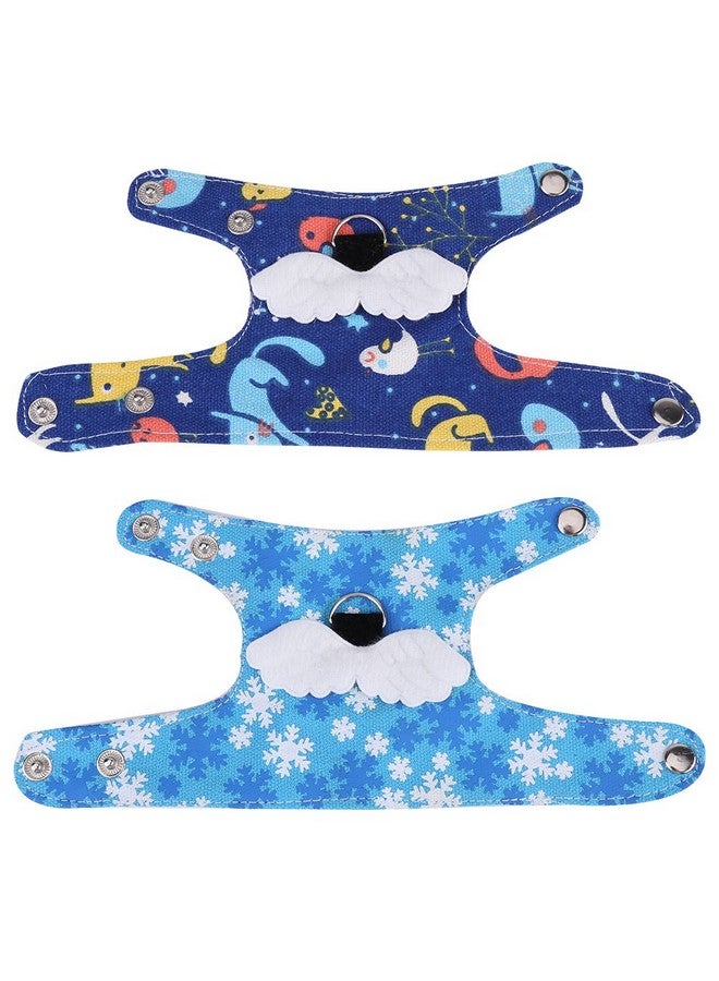 فديت سترة سنجاب من Fdit Pet، سترة كرتونية مع مقود لحيوان النمس، سنجاب شينشيلا، حيوانات صغيرة للمشي (أزرق فاتح) - Image 3