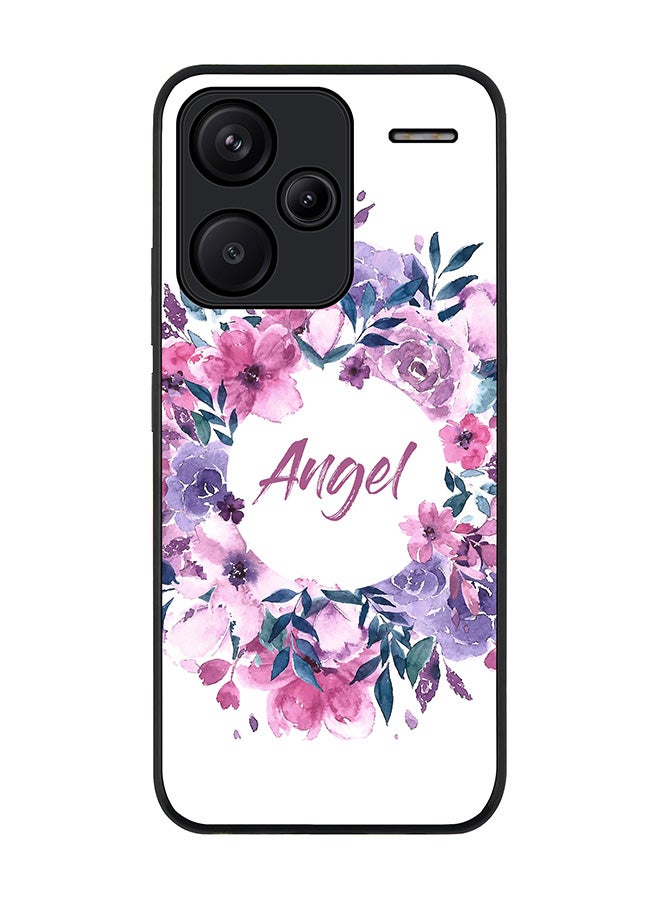 Stylizedd Rugged Black Edge Case for Xiaomi Redmi Note 13 Pro Plus, Slim fit Soft Case Flexible Rubber Edges Anti Drop TPU Gel Thin Cover -  Angel - Image 1