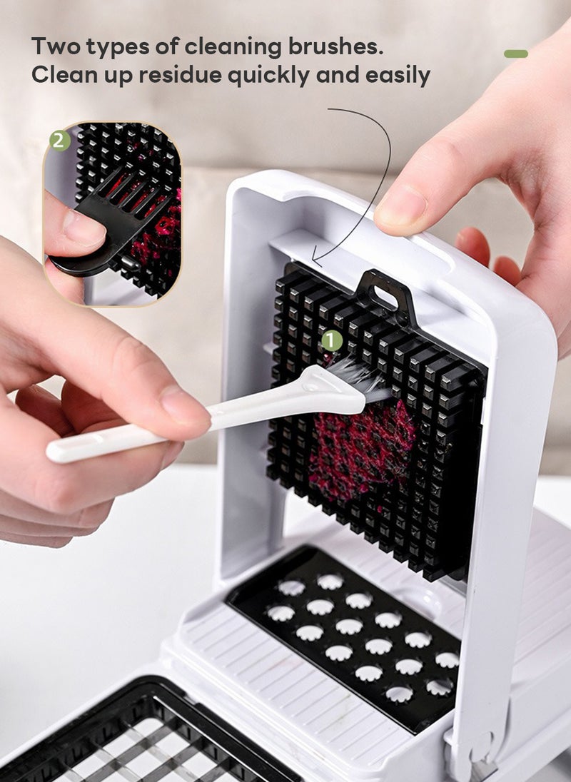 22-Piece Kitchen Multifunctional Vegetable and Fruit Cutter Set, Dicing, Shredding and Slicing 23.5*10*10.5CM