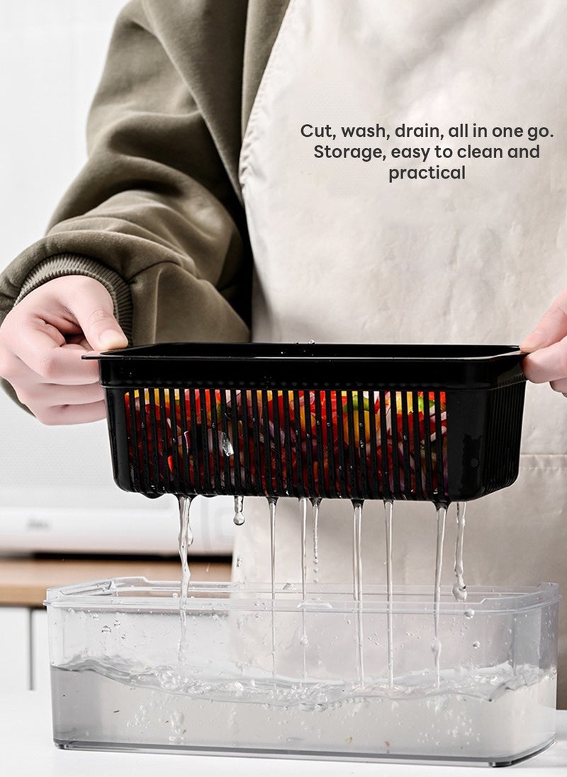 22-Piece Kitchen Multifunctional Vegetable and Fruit Cutter Set, Dicing, Shredding and Slicing 23.5*10*10.5CM