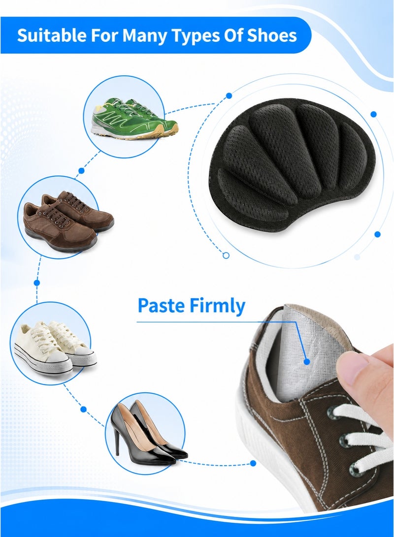JoyousSto 6 Pairs Heel Grips for Shoes Too Big, Self-Adhesive Foot Cushions Pads for Women Men, Thick Shoe Inserts Back Insoles Anti Blister Heel Protectors - Image 4