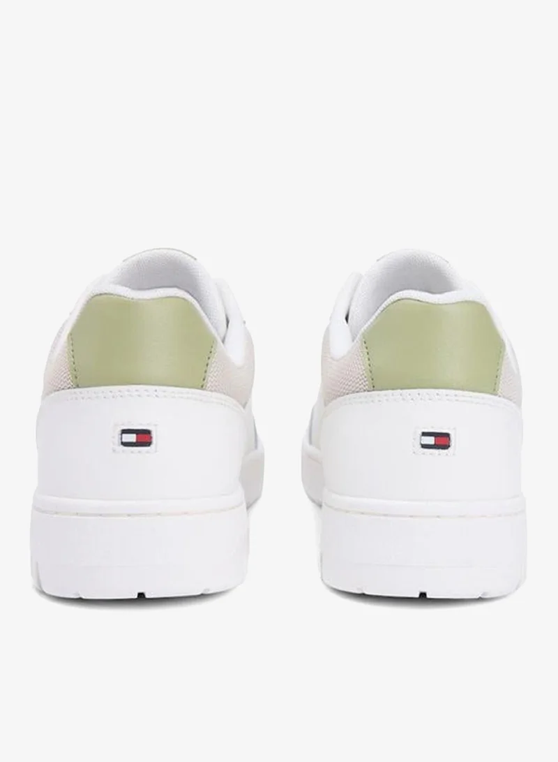 Tommy Hilfiger Ecru Fine Cleat Basketball Sneakers With Leather for Men | Best Price UAE