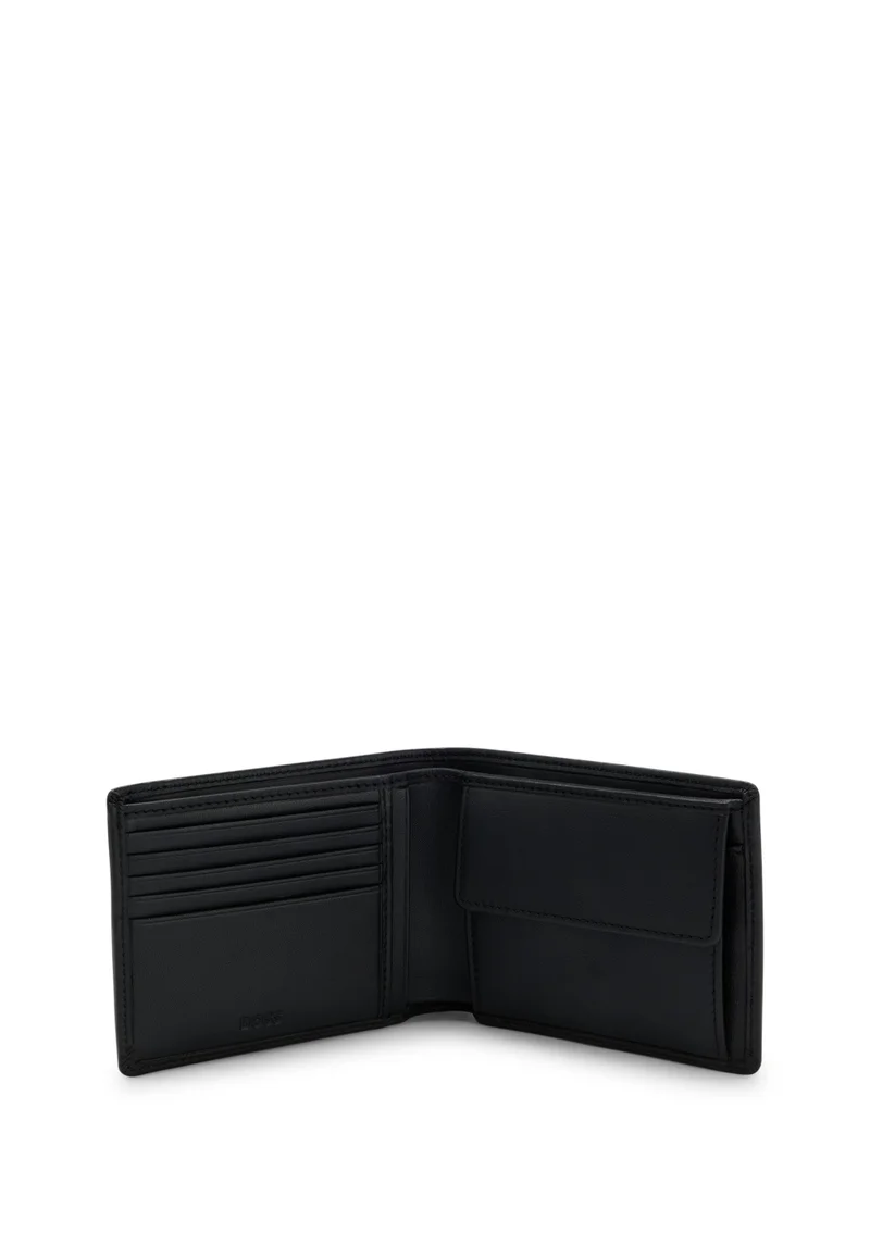 BOSS Black Bifold wallet in grained leather with embossed logo for Men | Best Price UAE