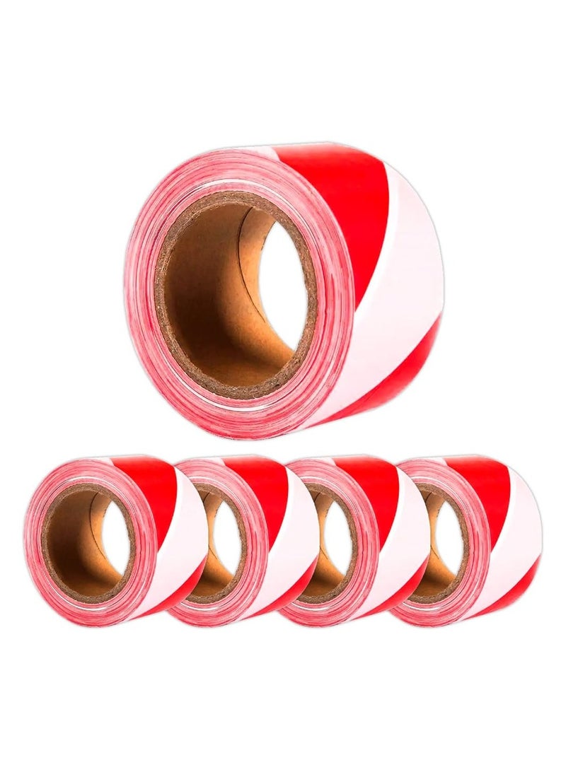 BERRY Berry Red & White Non-Adhesive Barrier Tape – 3-inch x 200m Caution Tape Roll for Cordoning Off Areas  - Image 1