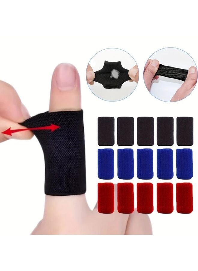 40PCS Nylon Finger Sleeves With Thumb Support Compression Brace For Basketball Sports - Image 2