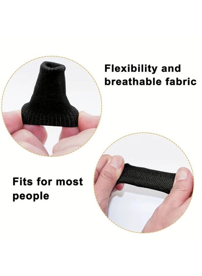 40PCS Nylon Finger Sleeves With Thumb Support Compression Brace For Basketball Sports - Image 4