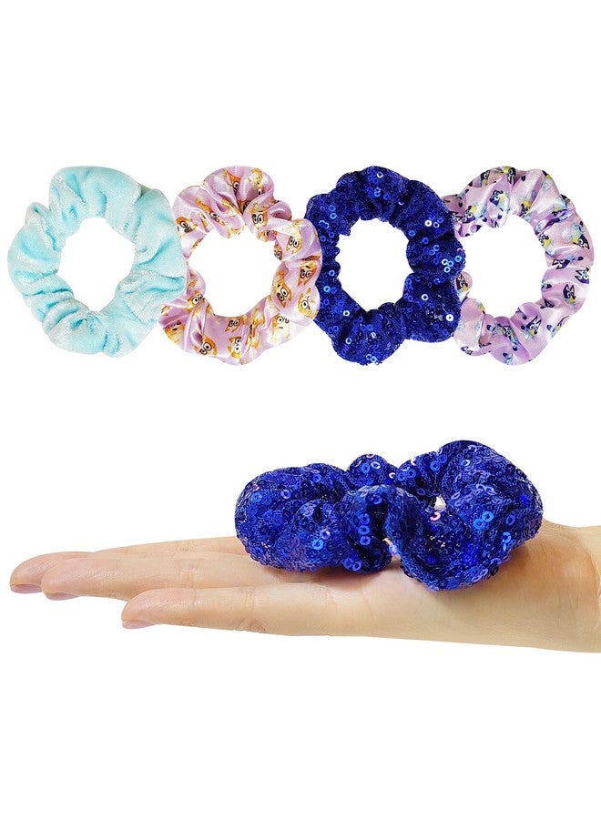 Luv Her Bluey Detangling Brush and 4 Elastic Scrunchies Hair Accessory Set for Kids - Ages 3+ - Image 4