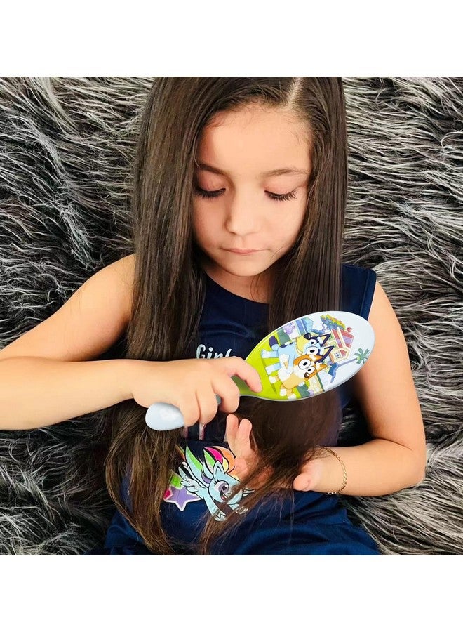 Luv Her Bluey Detangling Brush and 4 Elastic Scrunchies Hair Accessory Set for Kids - Ages 3+ - Image 3