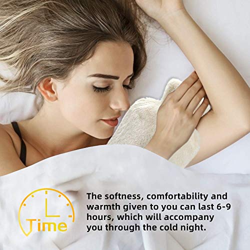 Fythao Hot Water Bottle Rubber with Soft Cover (2 Liter) Hot Water Bag for Cramps, Pain Relief, Removable Hot Cold Pack Hot Water Bed Warmer - Image 4