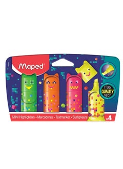 Maped 4-Piece Pixel Party Mini Highlighter Multicolour  - Image 2