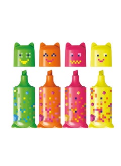 Maped 4-Piece Pixel Party Mini Highlighter Multicolour  - Image 3