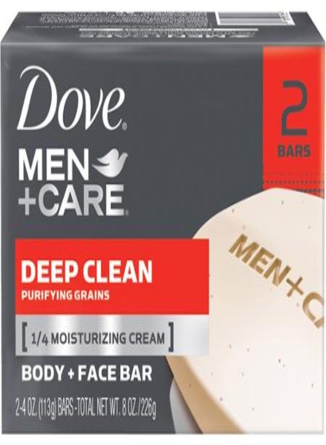 Dove Men+Care Body & Face Bar, Deep Clean 4.25 oz bars, 2 ea (Pack of 4)