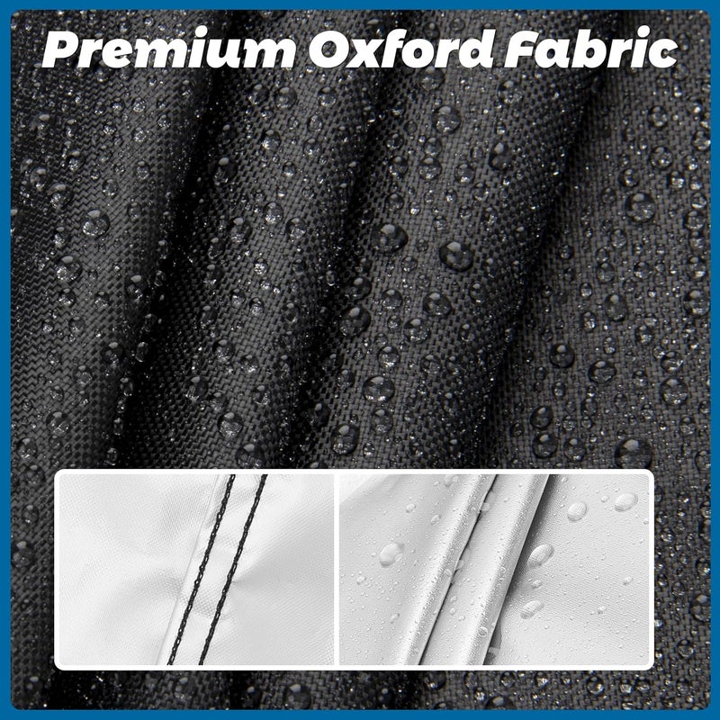 Guisong Flat Top Grill Cover for Nexgrill Daytona 4-Burner Propane Gas Griddle，Heavy Duty Waterproof Gas Griddle Cover for Member Mark Pro Series 5-Burner Gas Griddle, 68" W x 29" D x 36" H - Image 2
