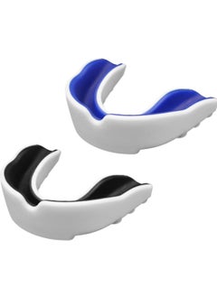 Bukela 2Pcs Mouth Guard, Adults and Youth Mouth Guards Sports Mouthguard, Professional Mouthpieces Braces EVA Double Colored for Boxing MMA Rugby Football Basketball Muay Judo Karate  - Image 1