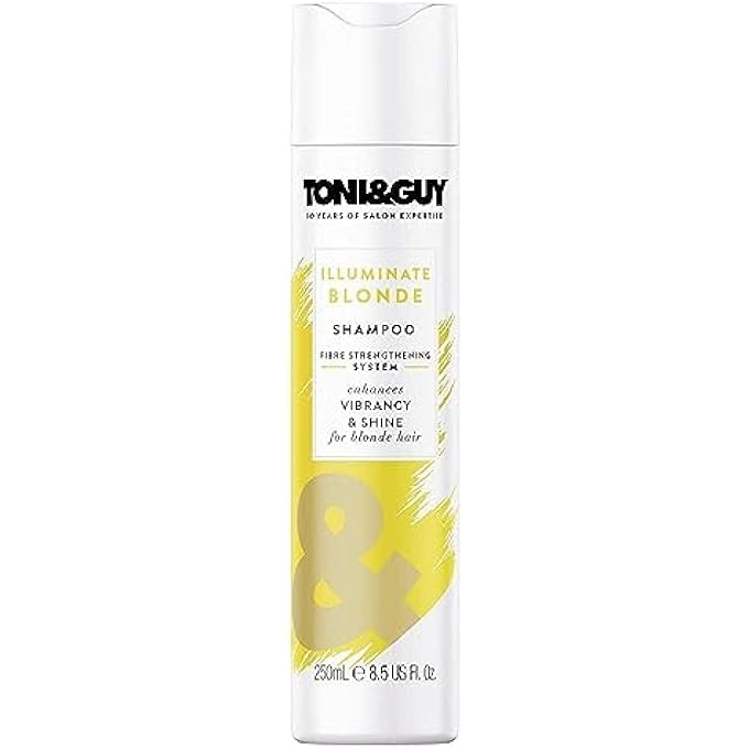Toni & Guy TONI&GUY ILLUMINATE BLONDE COLOUR PROTECT SHAMPOO SHINE AND SOFTNESS FOR BLONDE, COLOURED AND HIGHLIGHTED HAIR, 250ML - Image 1