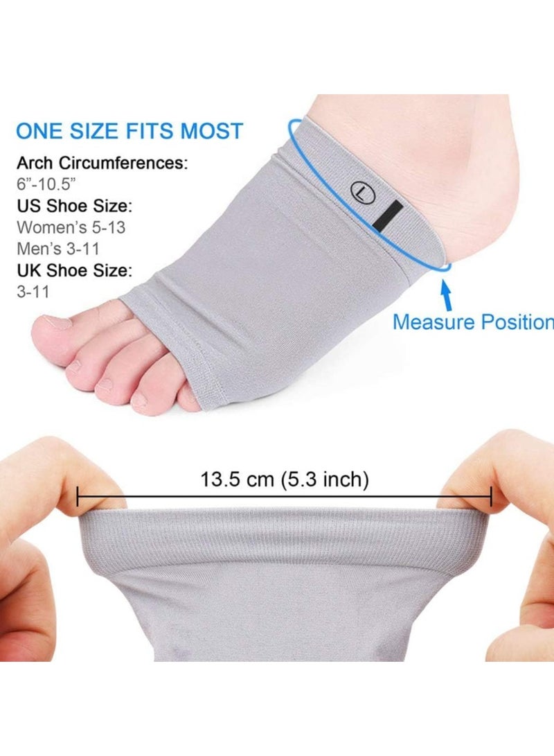 KASTWAVE Compression Arch Support Sleeves, Plantar Fasciitis Socks, Cushioned Arch Support Braces Gel Pads for Flat Foot Pain, Relief Plantar Fasciitis Heel Spurs, Ankle Injuries 1Pairs - Image 5