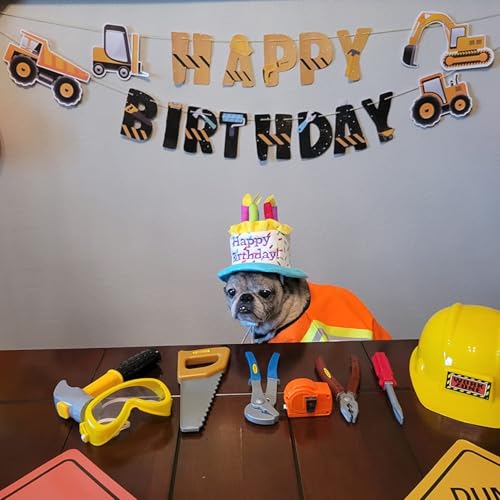 Mizzuco Construction Worker Costume Kids Dress Up Role Play Pretend Worker Costume Kits for Halloween - Image 2