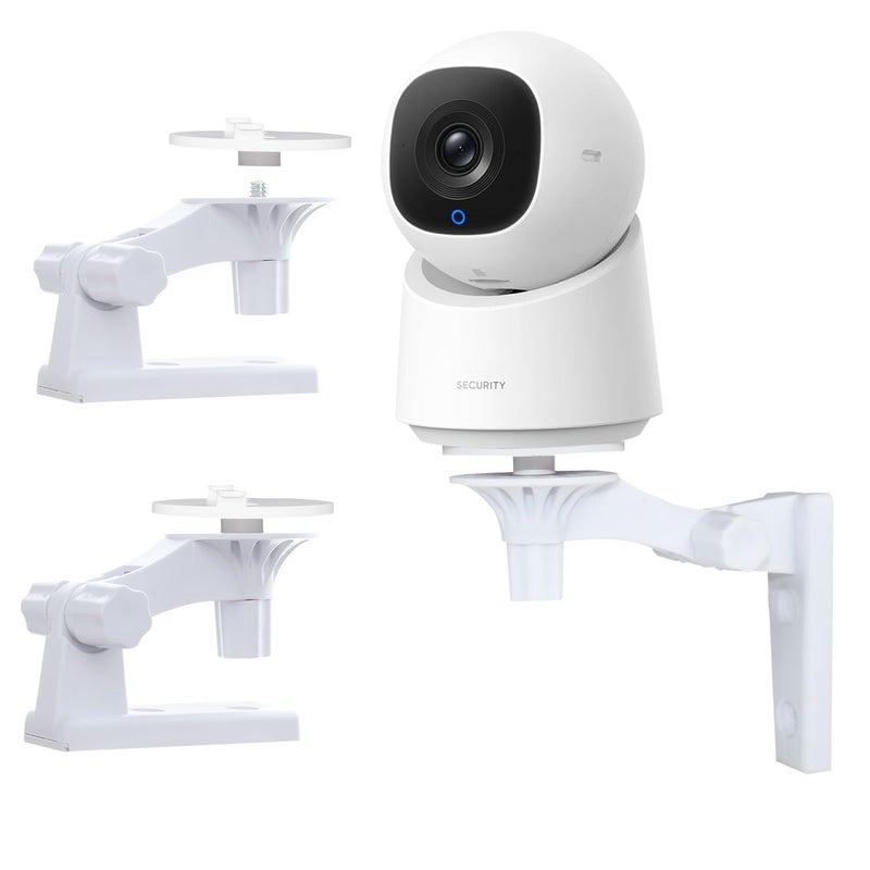 TEKCAM Camera Wall Mount Compatible with Eufy Indoor Cam E30Eufy C220C210 Baby Monitor Mount 180Adjustable Camera Corner Mount Drill Installation 2 Pack - Image 2