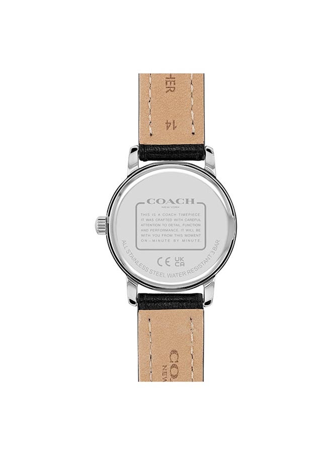 COACH Women's Analog Round Shape Leather Wrist Watch 14503875 - 28 Mm  - Image 2