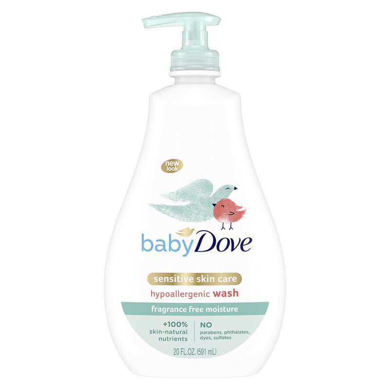Baby Dove Sensitive Moisture Tip to Toe Wash and Shampoo, 20 Fl Oz (Pack of 4) - Image 1