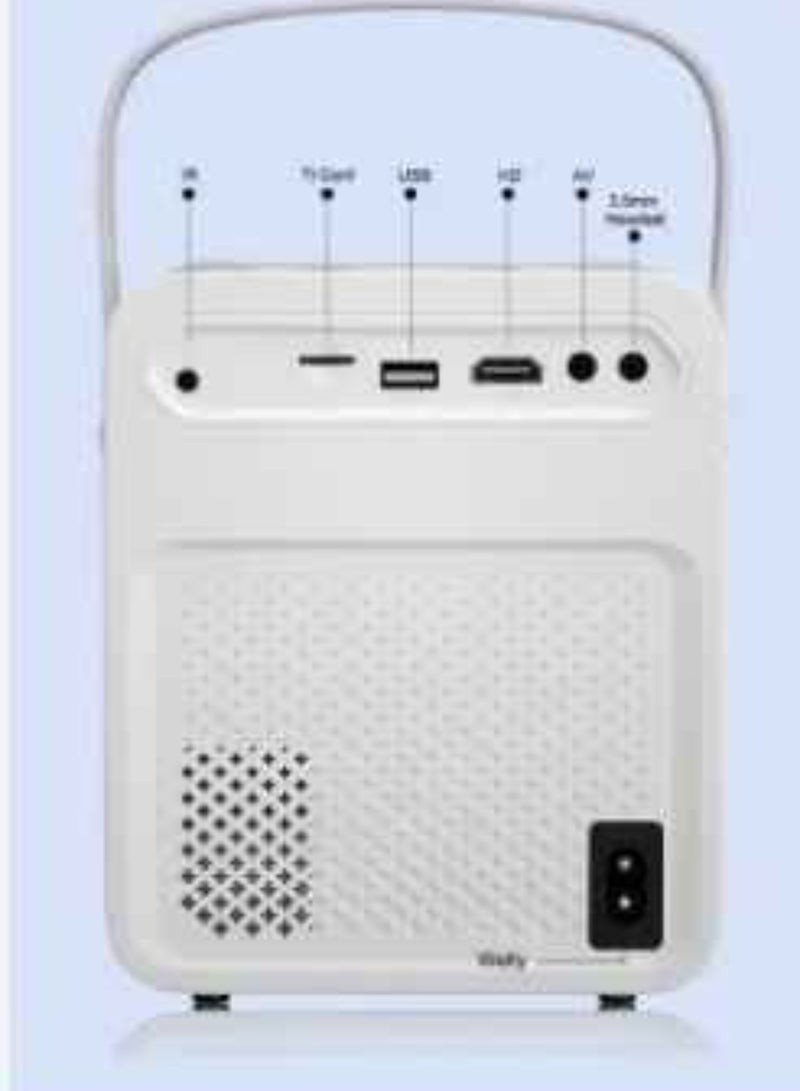 ELTRAZONE Smart Android 700ANSI Lumens Auto Focus And Auto Keystone 1080P 4K Android 9.0 TV Download Apps Bluetooth WiFi Portable Home Theater Video Projector BBQ7 White  - Image 2