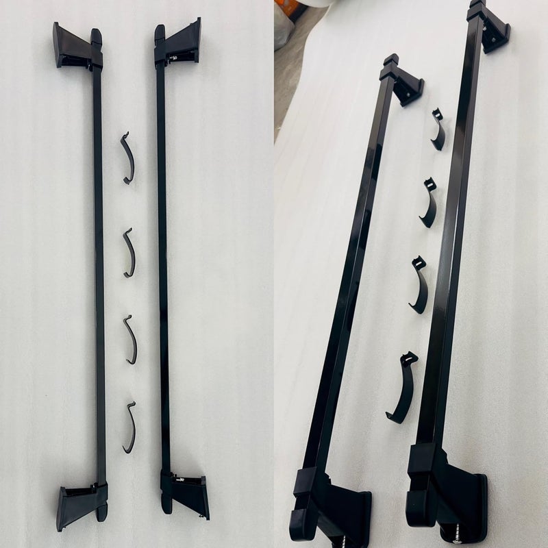 AUTO MT شريط عرض قابل للإزالة لرف السقف للسيارة 118 سم لجميع السيارات، رف رياضي عالمي 1PC، رف سقف قابل للتعديل للسيارات SUV - Image 1