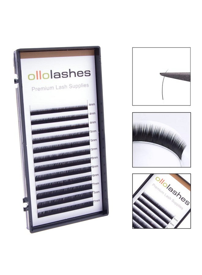اولولاشز ملحقات الرموش السفلية C Curl 0.07 مم Mix47Mm 4 مم 5 مم 6 مم 7 مم ملحقات الرموش السفلية باللون الأسود (Mix47Mm 0.07 C Curl) - Image 2