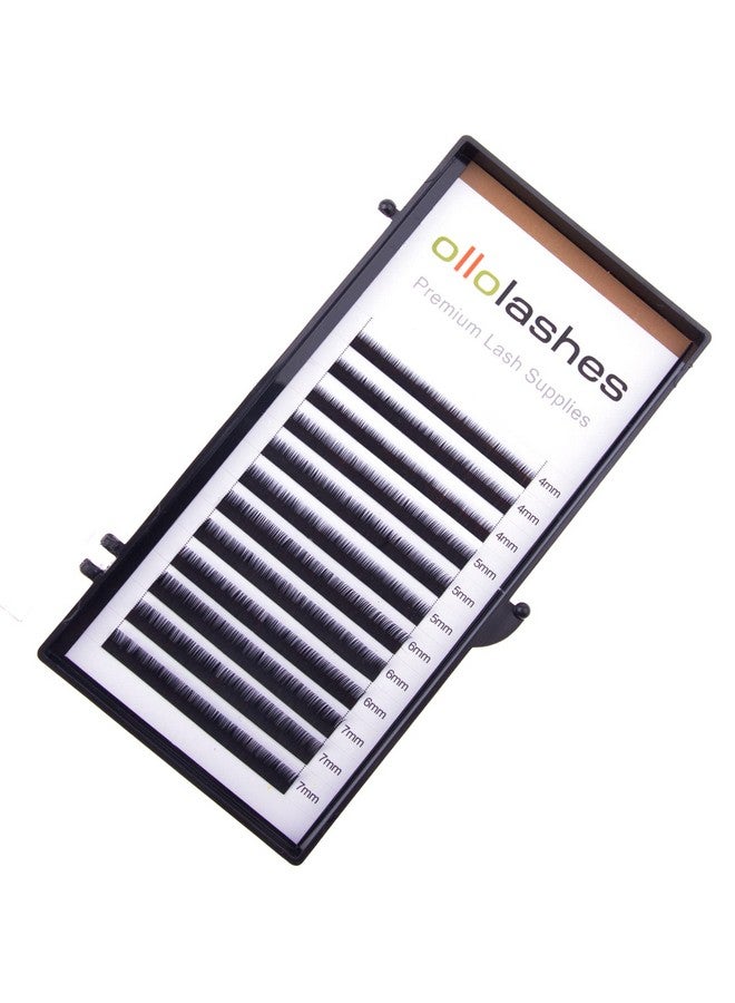 اولولاشز ملحقات الرموش السفلية C Curl 0.07 مم Mix47Mm 4 مم 5 مم 6 مم 7 مم ملحقات الرموش السفلية باللون الأسود (Mix47Mm 0.07 C Curl) - Image 1