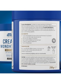 Applied Nutrition Creatine Monohydrate Micronized Powder 250g Unflavored - pzsku/ZB20A76108CC365BEE721Z/45/_/1732466008/52fbca31-894c-4919-b815-2393ba81aff7