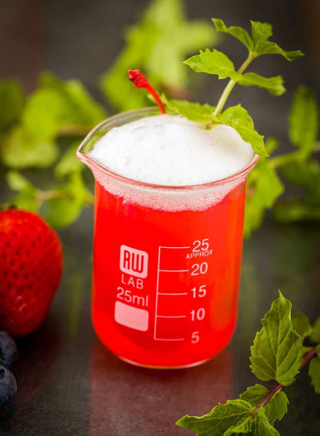 Restaurantware RW Lab 25 ML Glass Beakers, 10 Dishwasher Safe Cocktail Mixing Glasses - Chemistry-Inspired, Scratch Resistant, Clear Glass Cocktail Beakers, For Shots, Cocktails, Or Beverages - Image 4