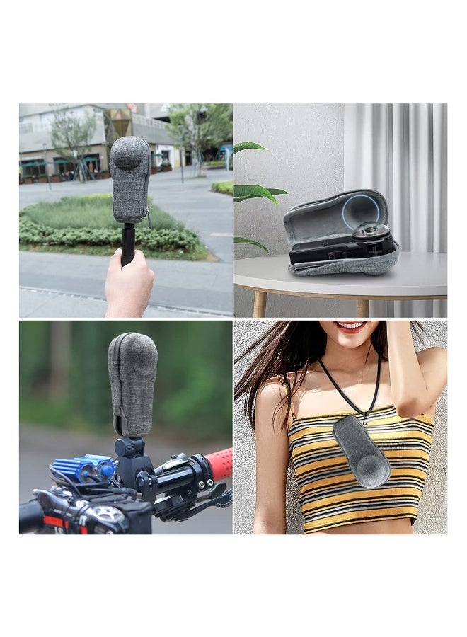 Mini Carrying Case, Protective case Compatible with Insta360 ONE RS 1-inch 360-degree Version, Bottom Open-Mouth Design for Easy Charging Selfie Stick Attachment, Fit For Panoramic Action Camera  - Image 3