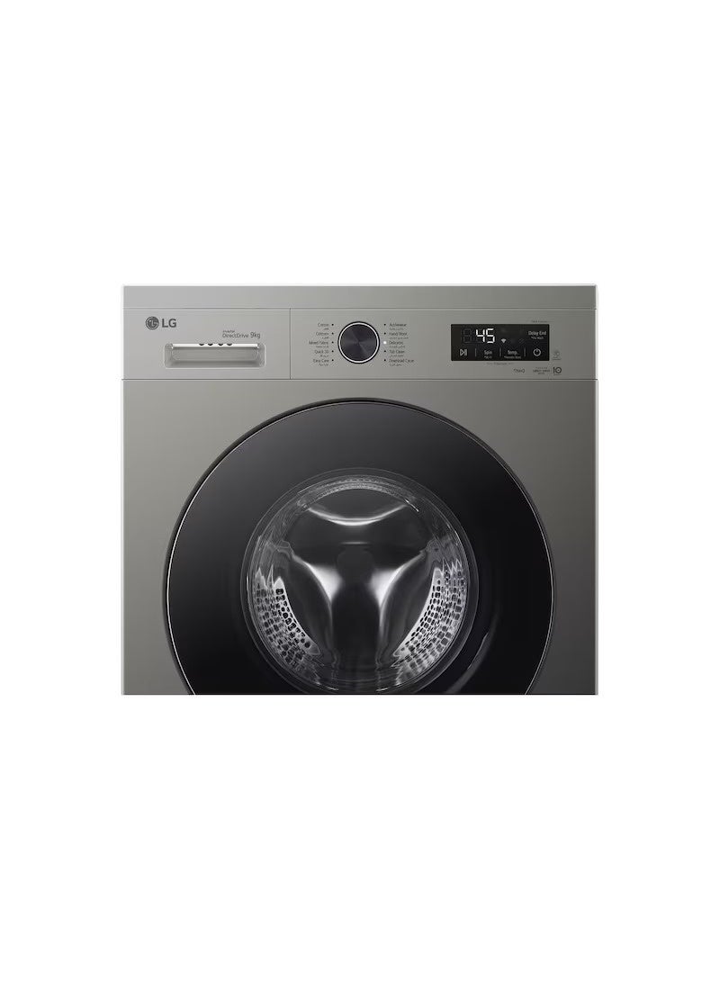 LG 9 kg Front Load Washing Machine with 1400 RPM, Steam™ & ThinQ™ Wi-Fi – Platinum Silver – F4Y2VYGYP F4Y2VYGYP Platinum Silver 9 kg F4Y2VYGYP Platinum Silver - Image 5