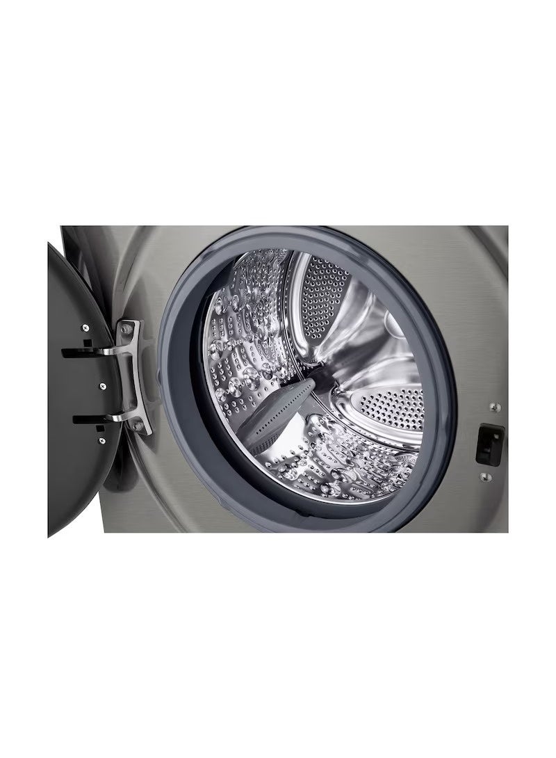 LG 9 kg Front Load Washing Machine with 1400 RPM, Steam™ & ThinQ™ Wi-Fi – Platinum Silver – F4Y2VYGYP F4Y2VYGYP Platinum Silver 9 kg F4Y2VYGYP Platinum Silver - Image 4