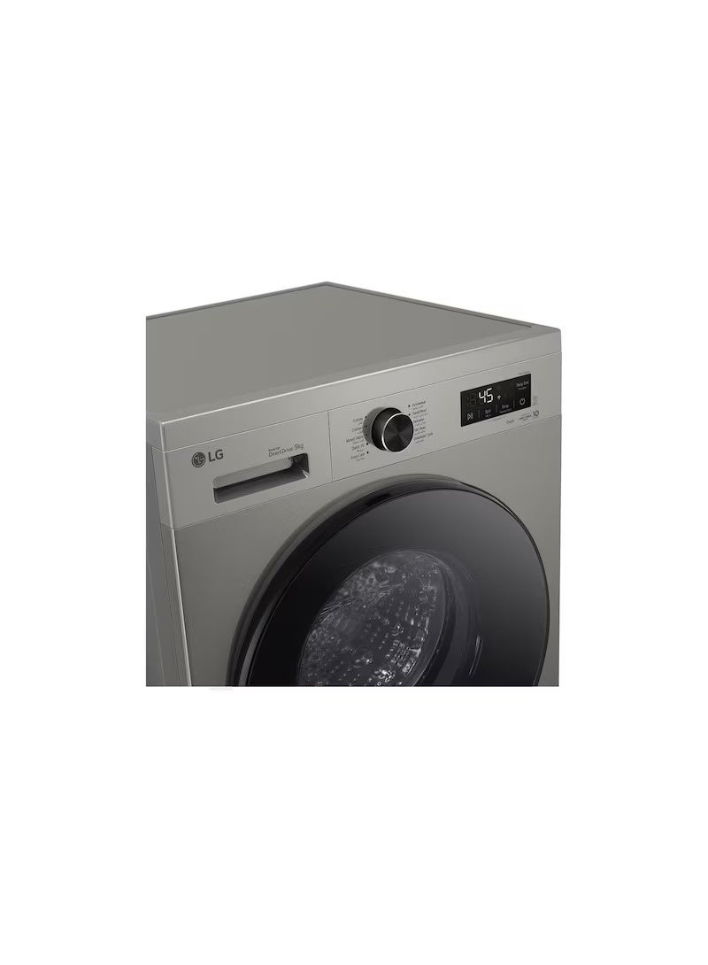LG 9 kg Front Load Washing Machine with 1400 RPM, Steam™ & ThinQ™ Wi-Fi – Platinum Silver – F4Y2VYGYP F4Y2VYGYP Platinum Silver 9 kg F4Y2VYGYP Platinum Silver - Image 3