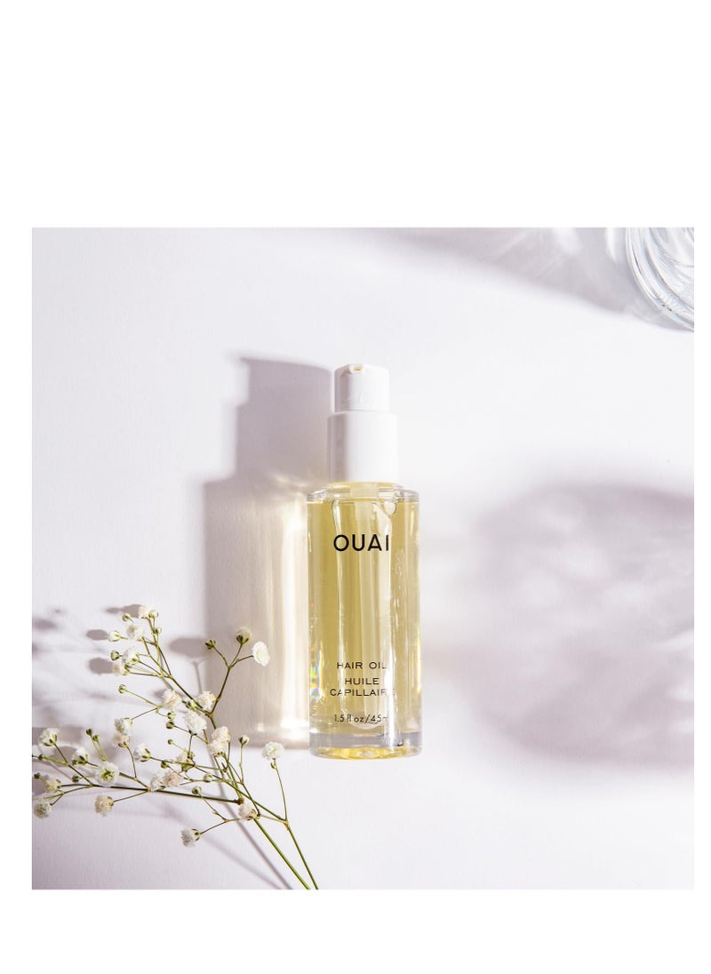 Ouai - OUAI Hair Oil - Hair Heat Protectant Oil for Frizz Control - Adds Hair Shine and Smooths Split Ends - Color Safe Formula - Paraben, Phthalate and Sulfate Free (1.5 oz) - Image 1