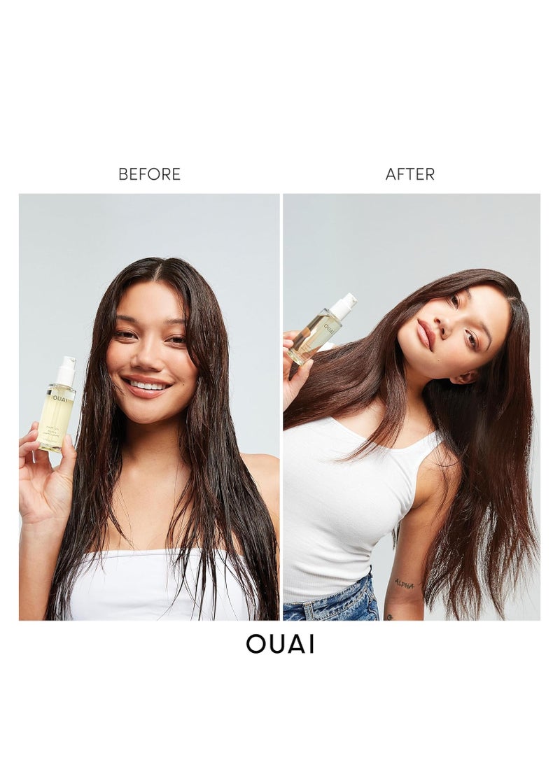 Ouai - OUAI Hair Oil - Hair Heat Protectant Oil for Frizz Control - Adds Hair Shine and Smooths Split Ends - Color Safe Formula - Paraben, Phthalate and Sulfate Free (1.5 oz) - Image 1