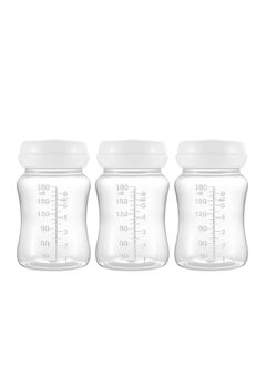 3-Piece Breast Milk Bottles with Leak Proof Lid White - pzsku/ZB20AA098F6CA0498EDADZ/45/_/1724057696/11216f28-21b7-41f5-b8f7-3165cd2bc16f