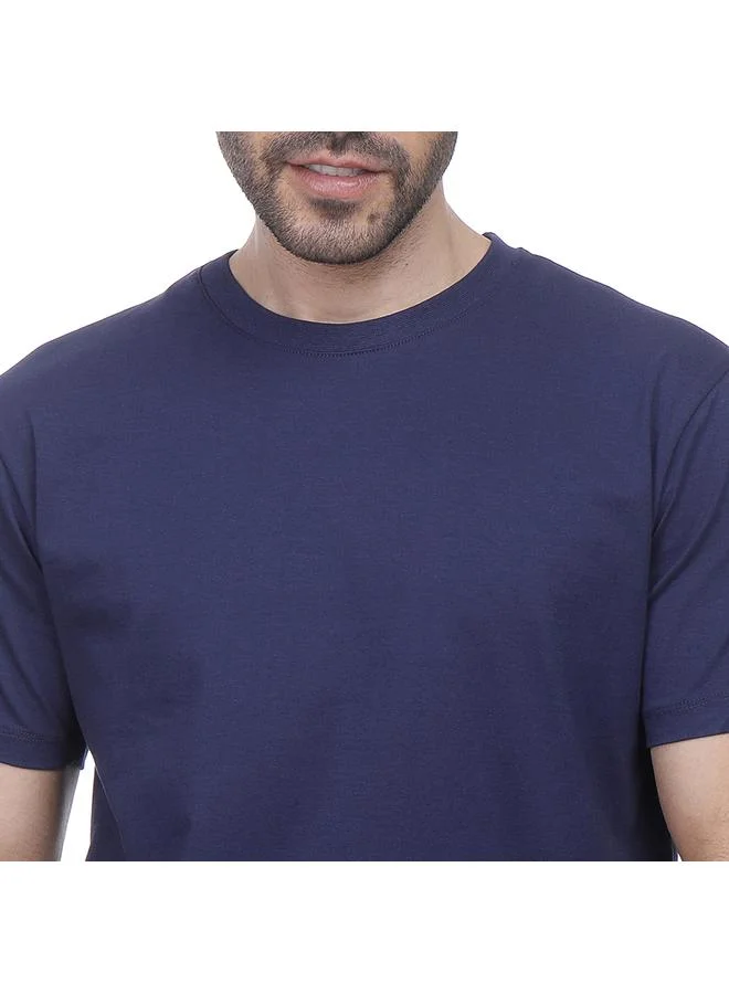 كوب كوب - تي شيرت سادة برقبة دائرية وأكمام قصيرة