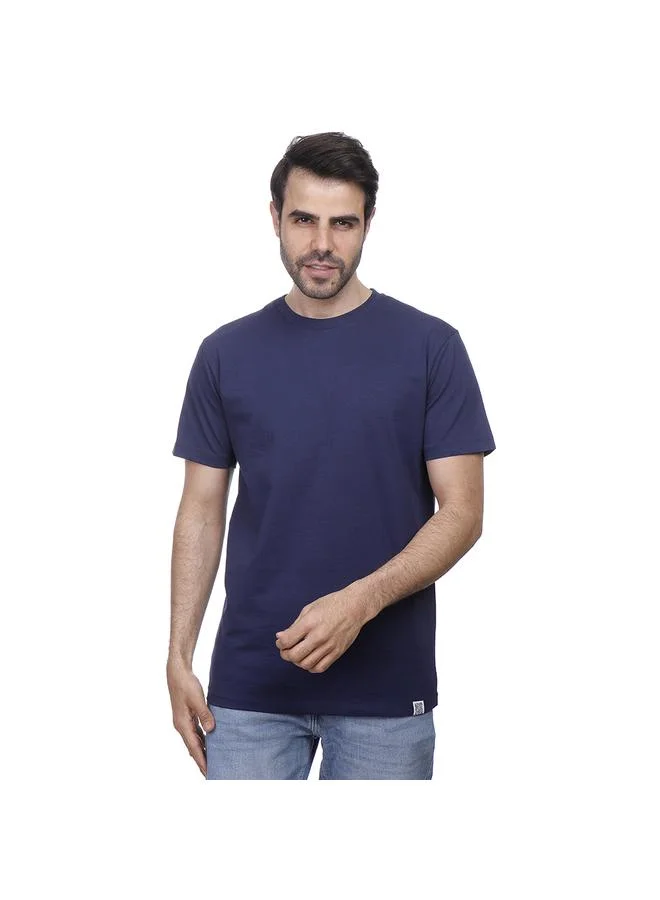 كوب كوب - تي شيرت سادة برقبة دائرية وأكمام قصيرة