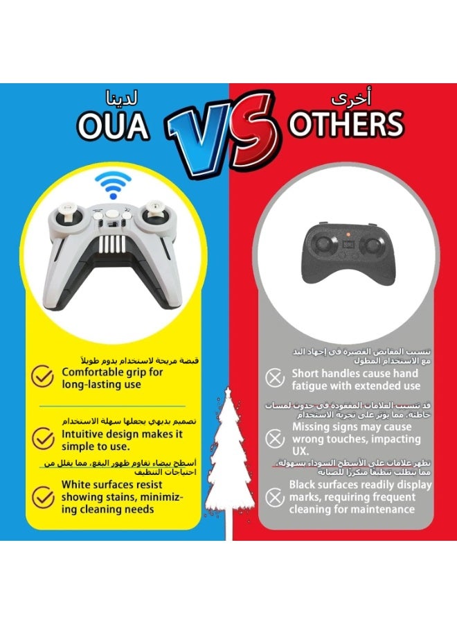 هاهاهاي مجموعة ألعاب تحكم عن بعد للاعبين - حركة مقلاع، أضواء LED وموسيقى - لعبة تفاعلية بين الوالدين والأطفال مع جهازين تحكم - هدية مثالية للأطفال والعائلات - Image 4