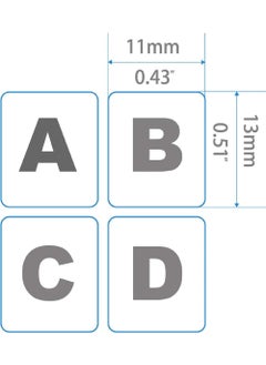 Rock Pow 2 Pack Universal Arabic Keyboard Stickers Transparent Background with White Lettering for Computer Laptop Notebook Desktop Replacement Computer Keyboard Stickers  - Image 5